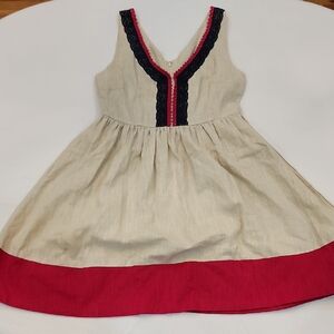 Knitted Dove Anthropologie Linen Fit And Flare Dress